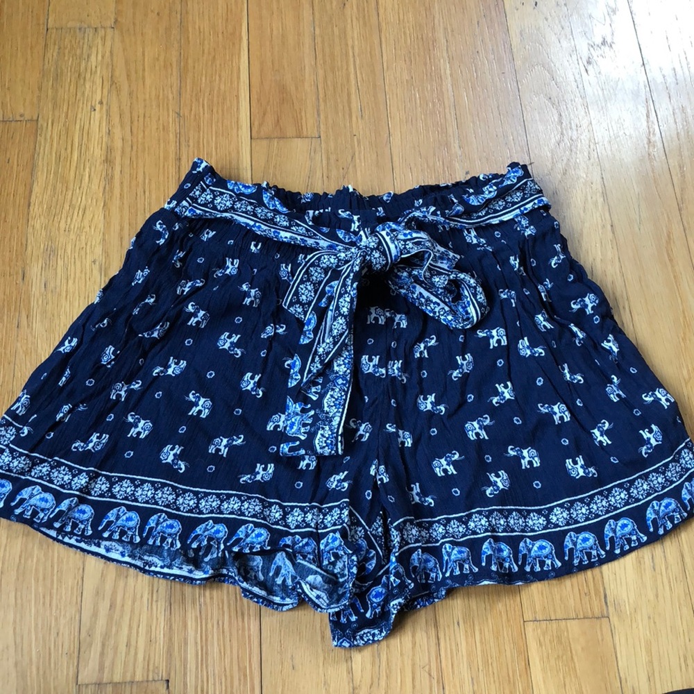 elephant flowy shorts